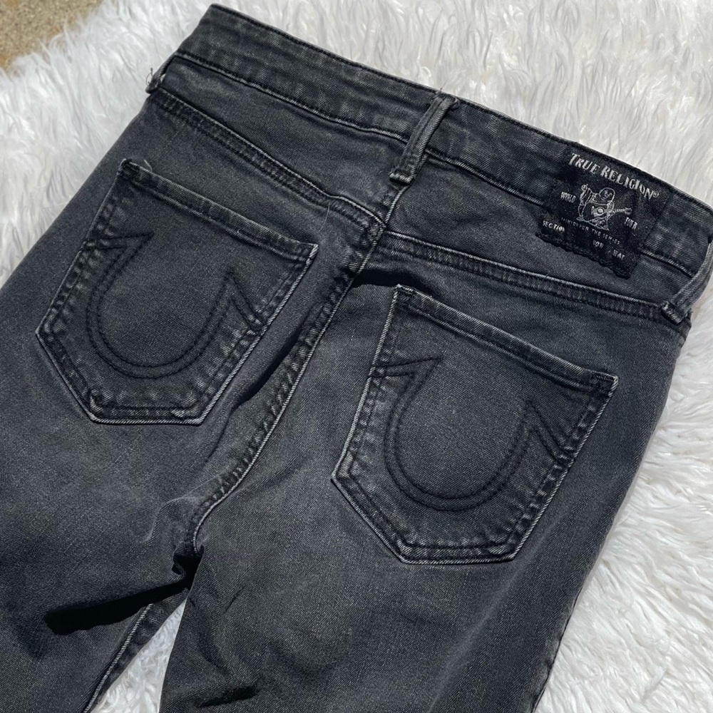 True Religion Halle High Rise super Skinny Black Jean. 26” waist 26” inseam. - Picture 4 of 9